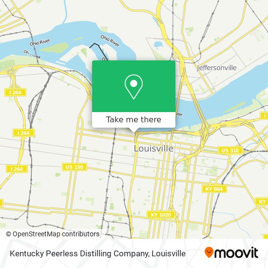 Kentucky Peerless Distilling Company map