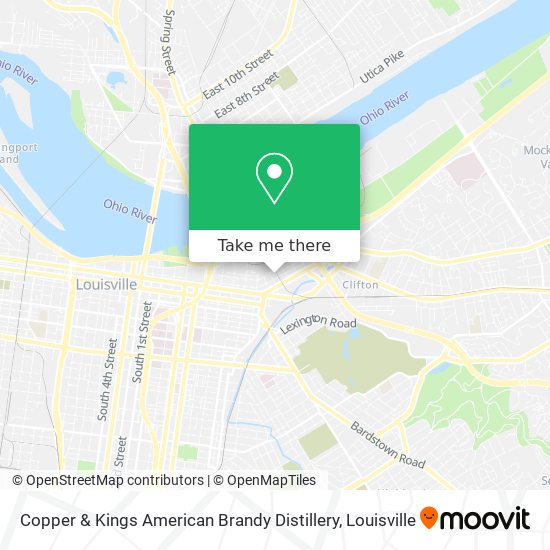 Mapa de Copper & Kings American Brandy Distillery