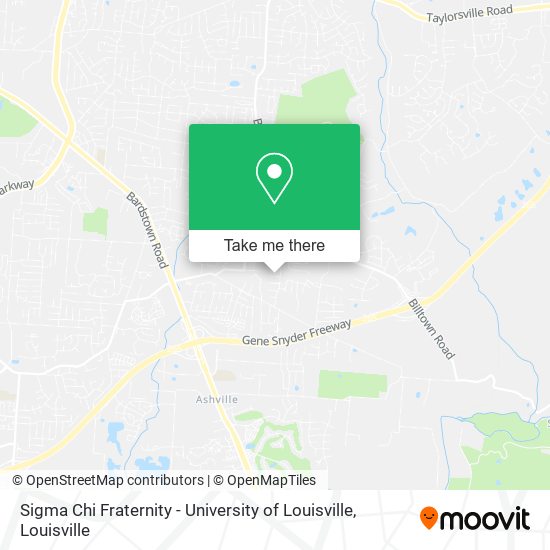 Mapa de Sigma Chi Fraternity - University of Louisville