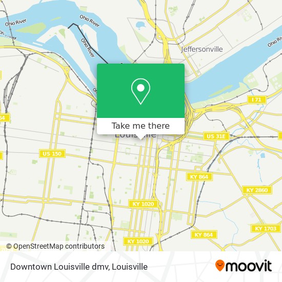 Downtown Louisville dmv map