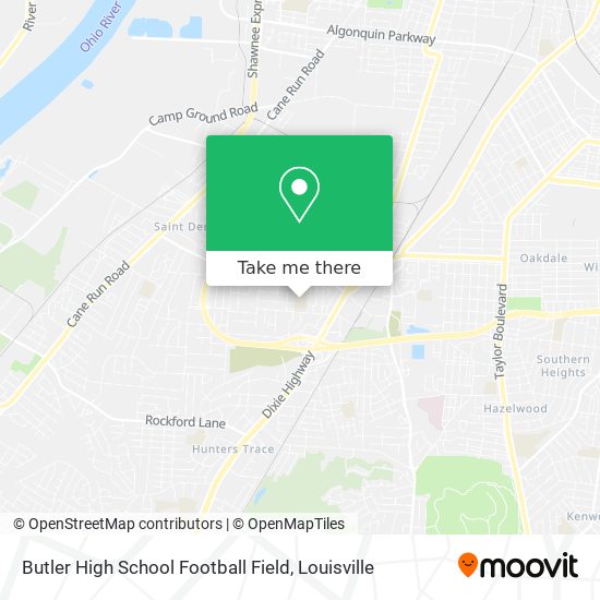 Butler High School Football Field map