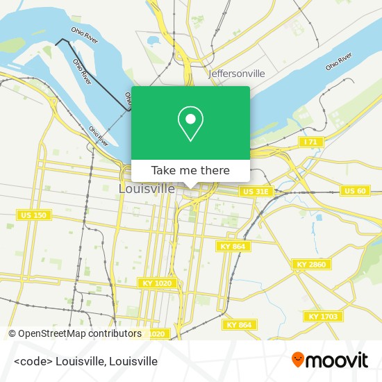 Mapa de <code> Louisville