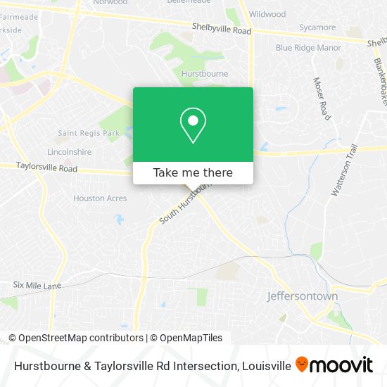 Hurstbourne & Taylorsville Rd Intersection map