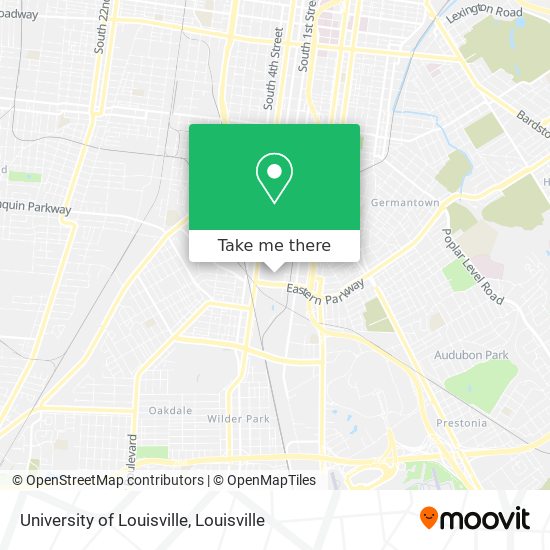 University of Louisville map