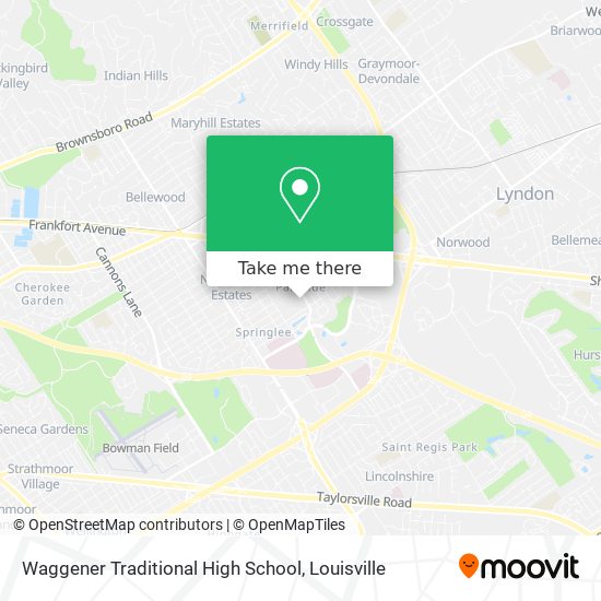Waggener Traditional High School map