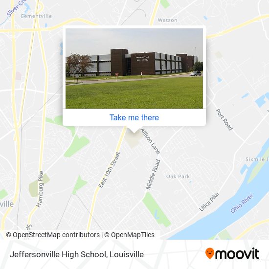 Mapa de Jeffersonville High School