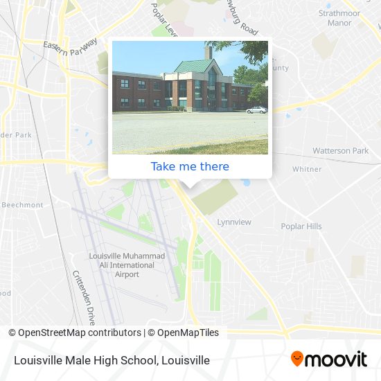 Louisville Male High School map