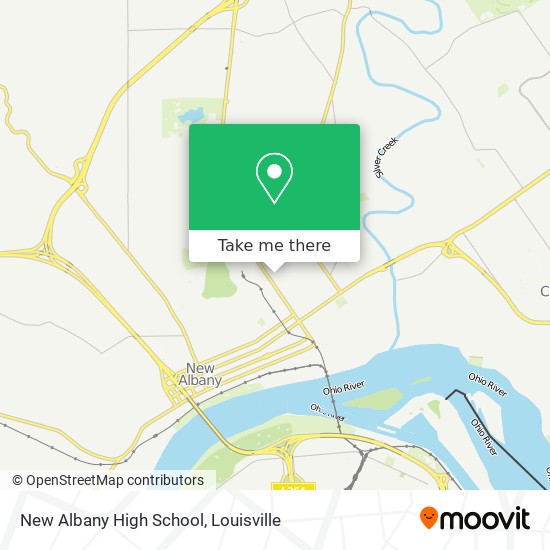 Mapa de New Albany High School