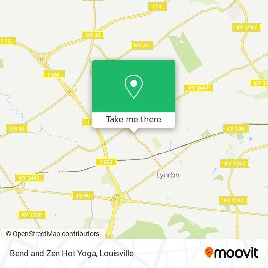 Bend and Zen Hot Yoga map