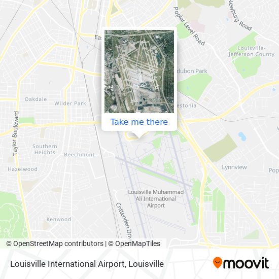 Louisville International Airport map