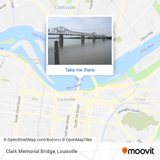 Clark Memorial Bridge map