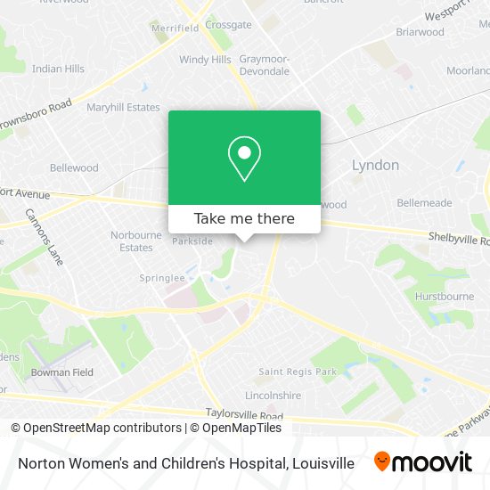 Mapa de Norton Women's and Children's Hospital