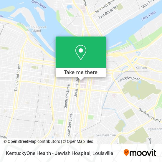 KentuckyOne Health - Jewish Hospital map