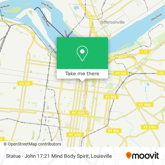 Mapa de Statue - John 17:21 Mind Body Spirit