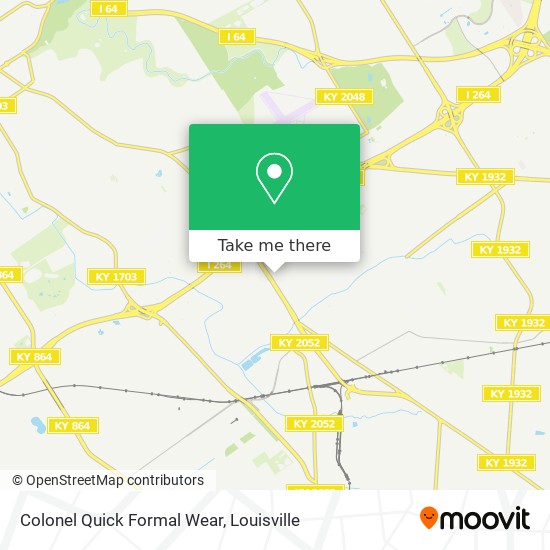 Colonel Quick Formal Wear map