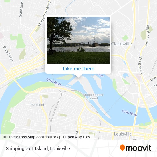 Mapa de Shippingport Island