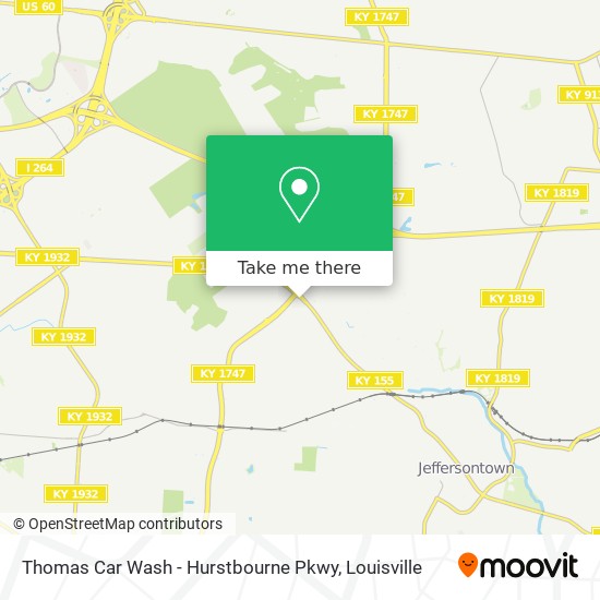 Thomas Car Wash - Hurstbourne Pkwy map