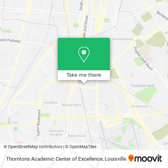 Mapa de Thorntons Academic Center of Excellence