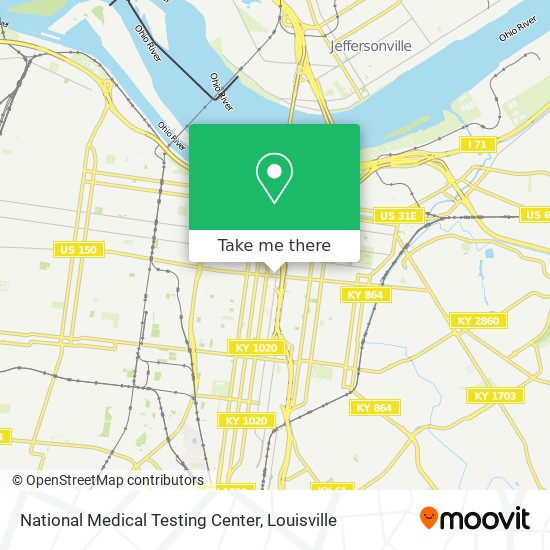 Mapa de National Medical Testing Center