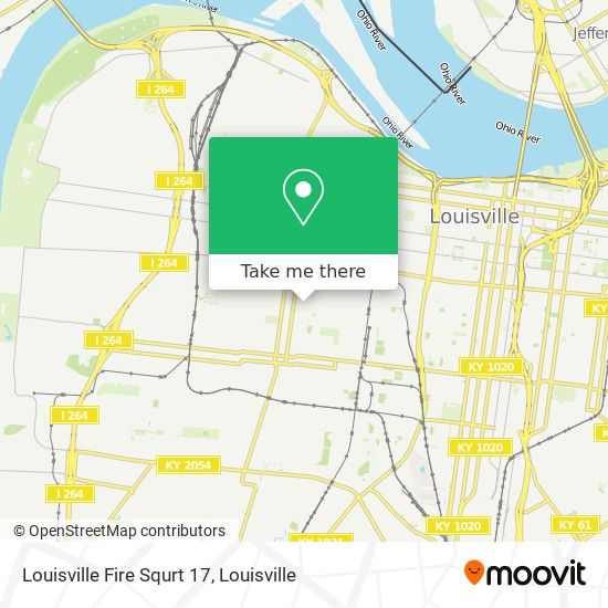 Louisville Fire Squrt 17 map