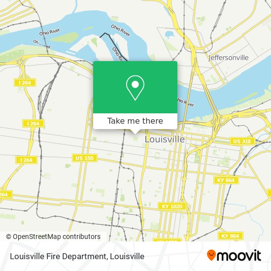 Louisville Fire Department map