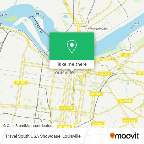 Mapa de Travel South USA Showcase