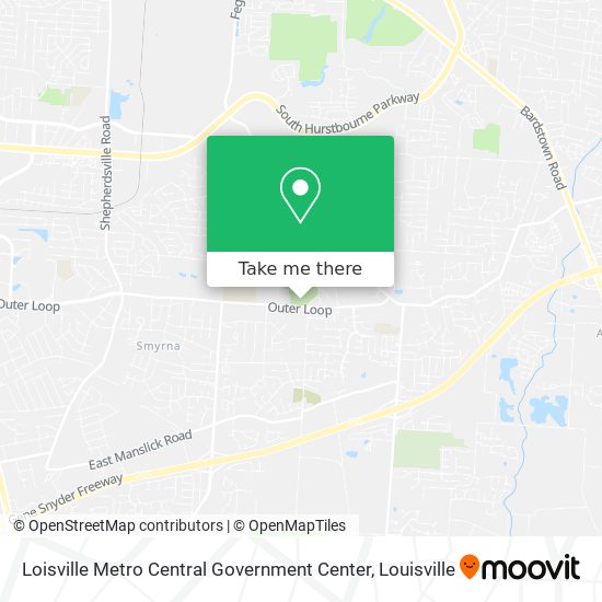 Loisville Metro Central Government Center map