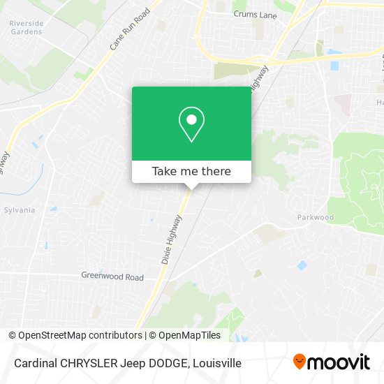 Cardinal CHRYSLER Jeep DODGE map