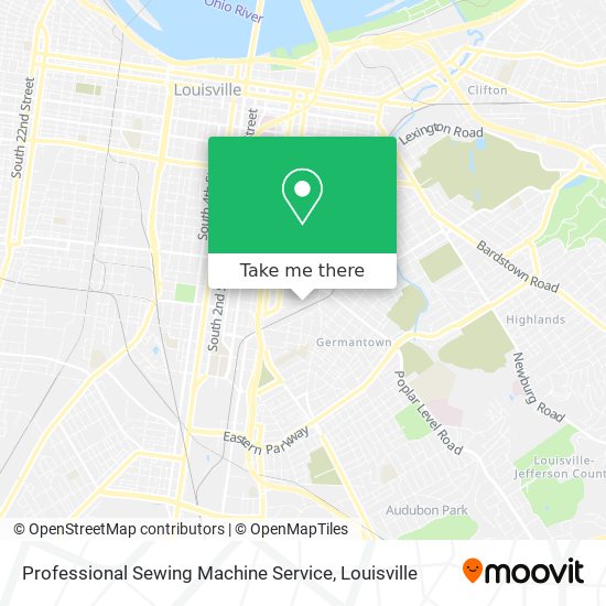 Professional Sewing Machine Service map