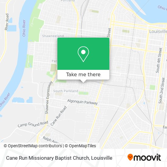 Cane Run Missionary Baptist Church map