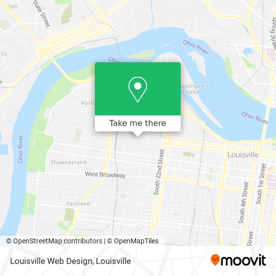Mapa de Louisville Web Design