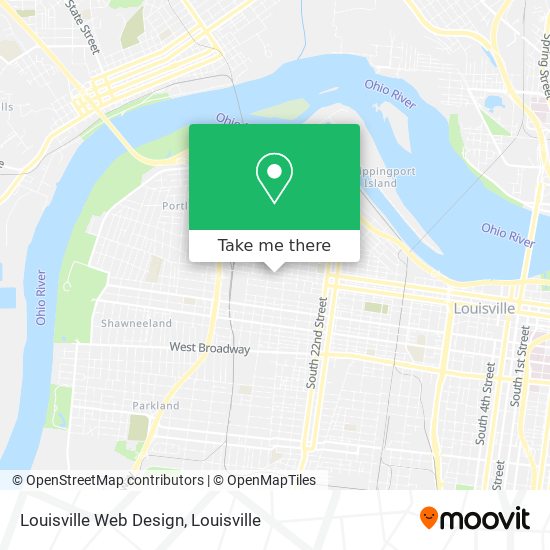 Louisville Web Design map