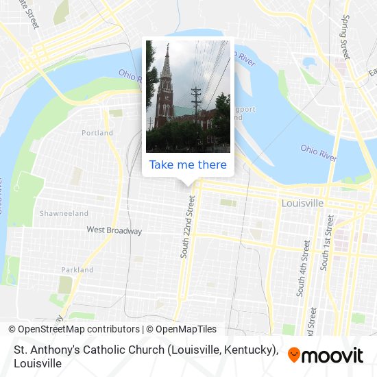 Mapa de St. Anthony's Catholic Church (Louisville, Kentucky)