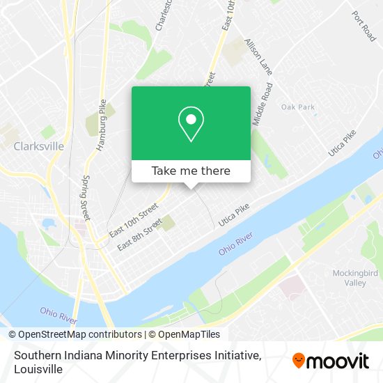 Southern Indiana Minority Enterprises Initiative map