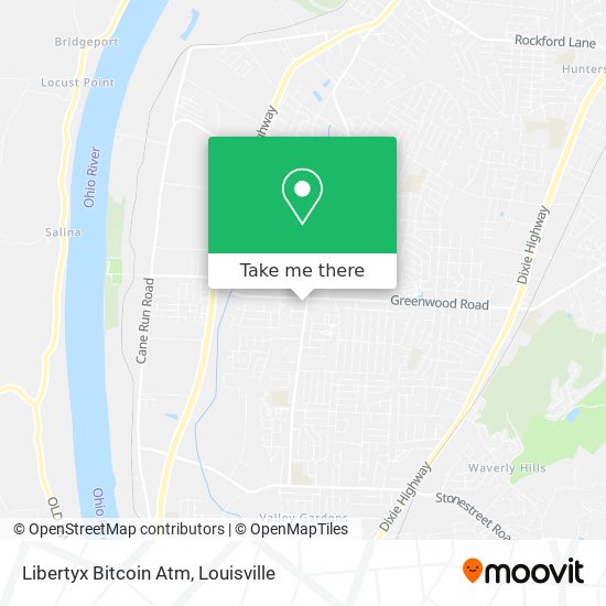 Mapa de Libertyx Bitcoin Atm