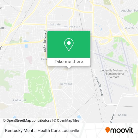 Kentucky Mental Health Care map