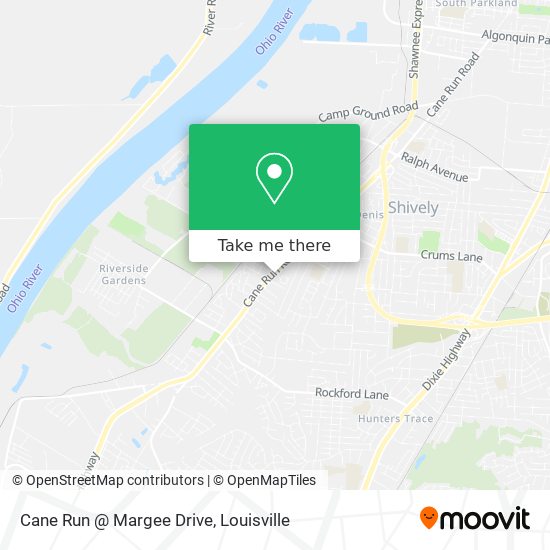 Cane Run @ Margee Drive map