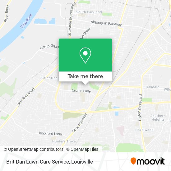 Mapa de Brit Dan Lawn Care Service