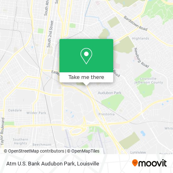 Atm U.S. Bank Audubon Park map