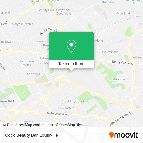 Coco Beauty Bar map