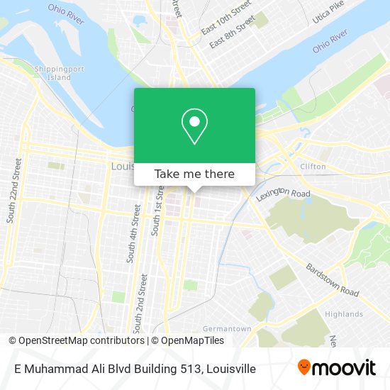 Mapa de E Muhammad Ali Blvd Building 513