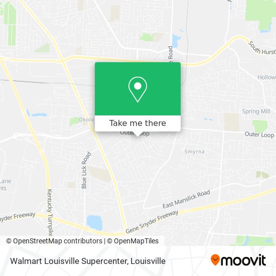 Mapa de Walmart Louisville Supercenter