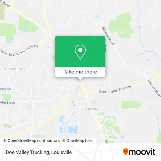 Doe Valley Trucking map