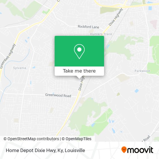 Mapa de Home Depot Dixie Hwy, Ky