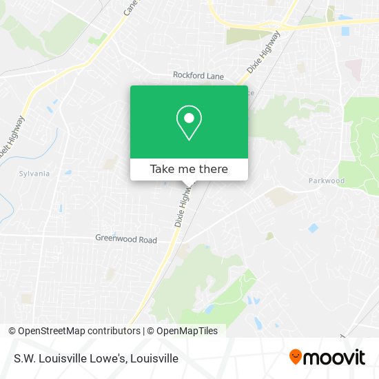 Mapa de S.W. Louisville Lowe's