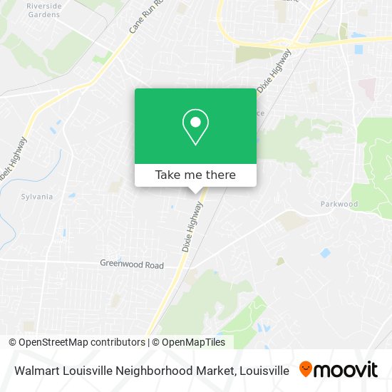 Mapa de Walmart Louisville Neighborhood Market