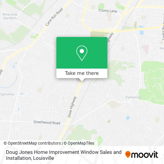 Doug Jones Home Improvement Window Sales and Installation map