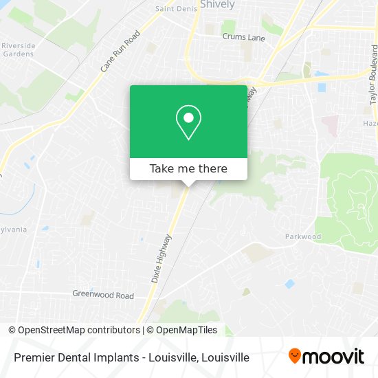 Premier Dental Implants - Louisville map