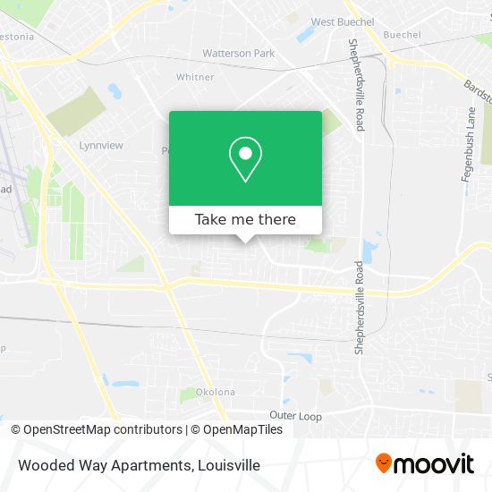 Mapa de Wooded Way Apartments