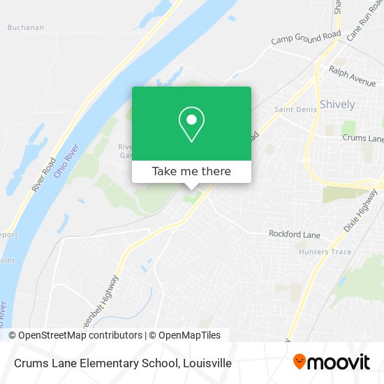 Mapa de Crums Lane Elementary School